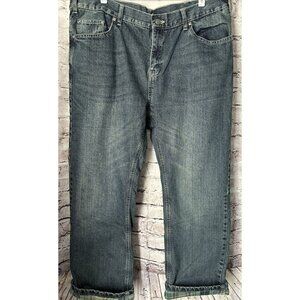 Berne Quarry Flannel Lined Jeans Mid Rise Straight Womens 16 Short